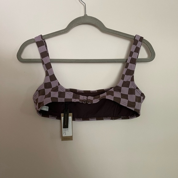 NWT THRILLS Aalto Ribbed Square Crop Bikini Top - Picture 3 of 7